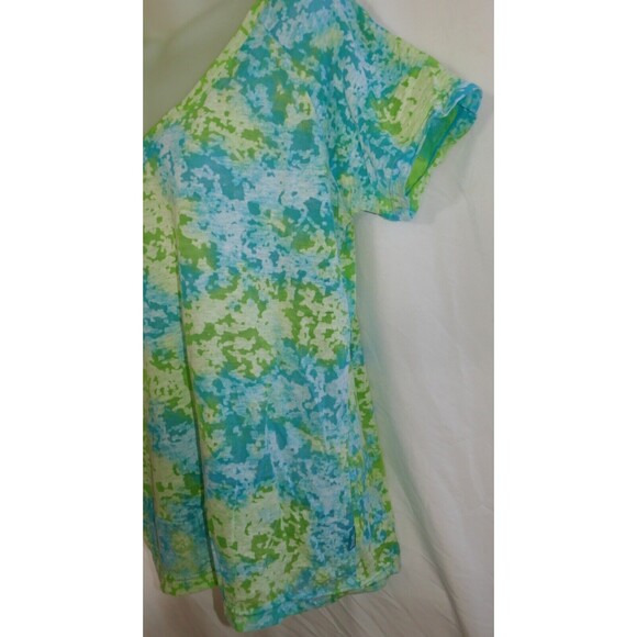 Everlast Blue Green Transparent Short Sleeve XL Top - Picture 6 of 11